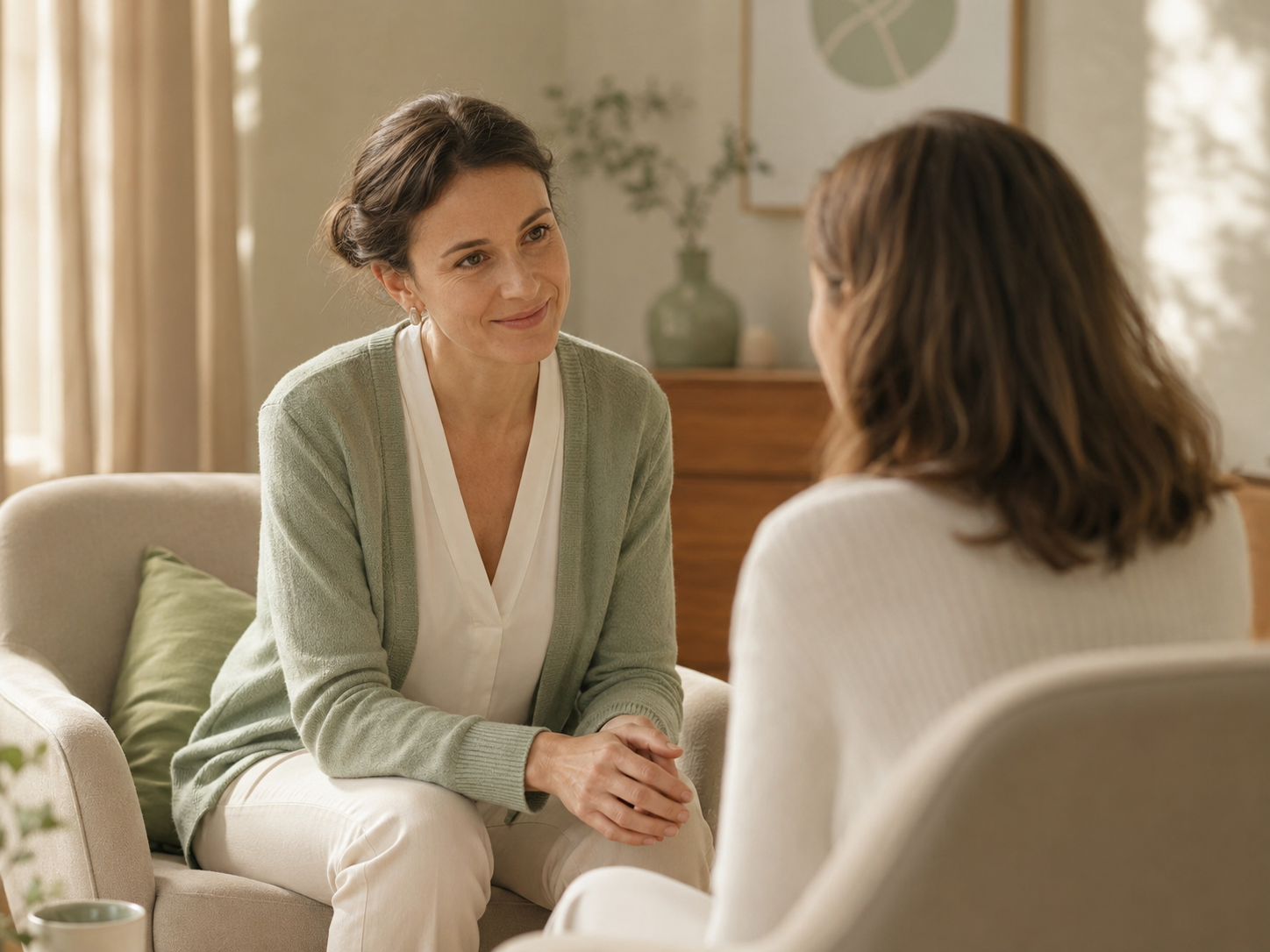 Cadre apaisant pour une séance d’accompagnement
